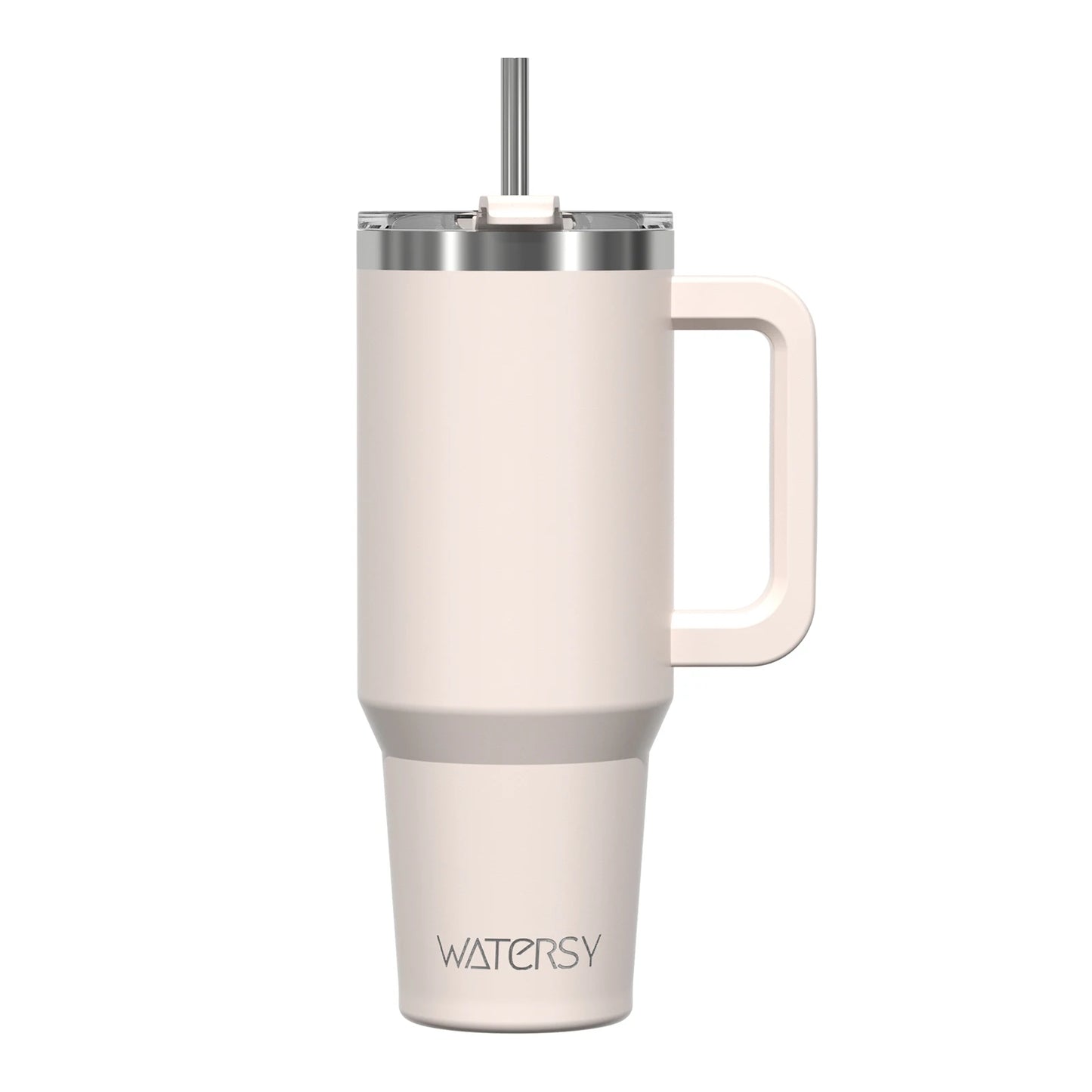 Tasse thermique avec poignée et paille