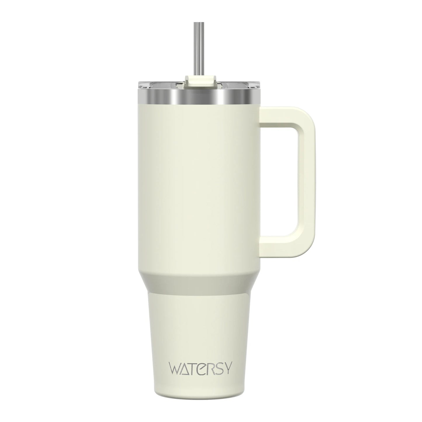 Tasse thermique avec poignée et paille