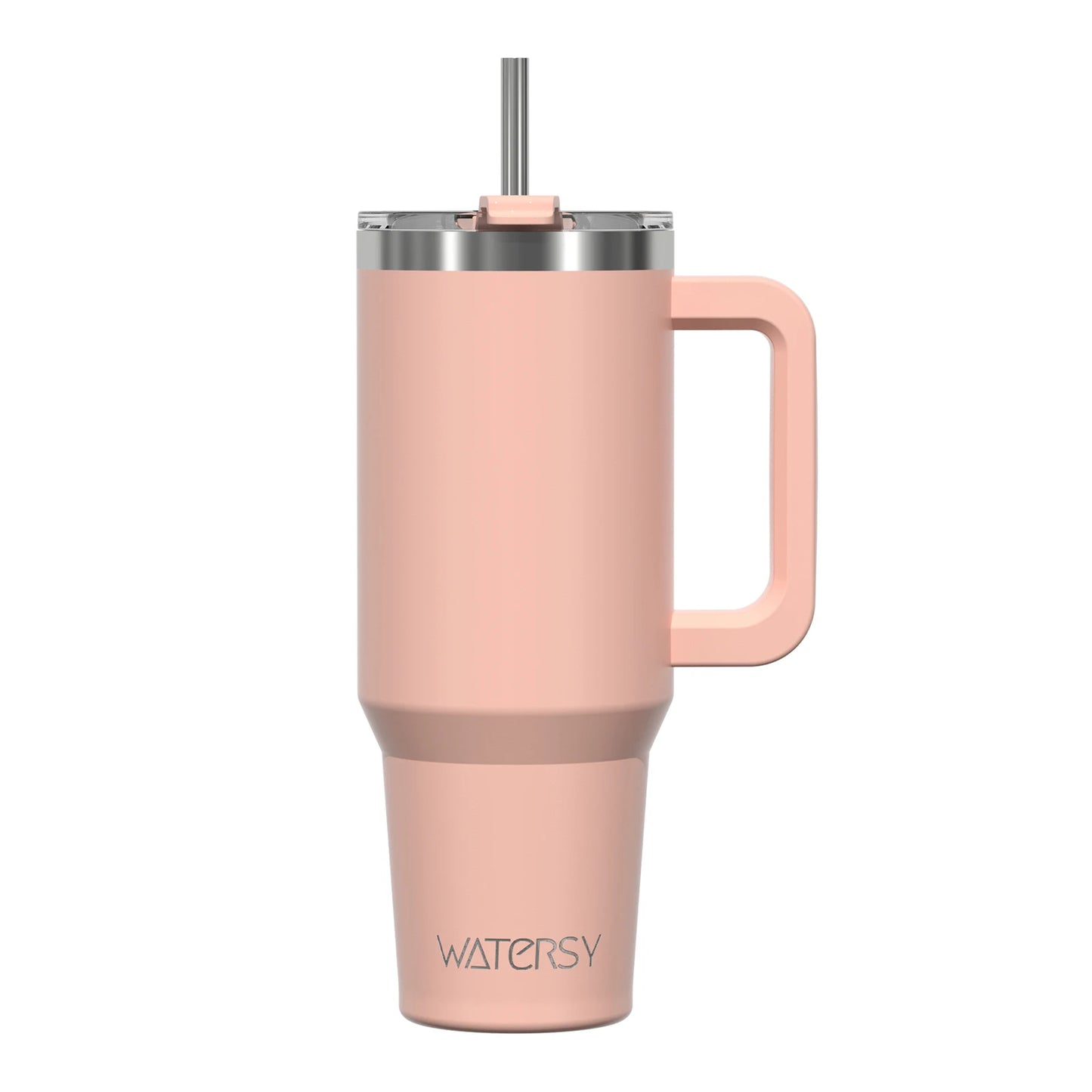 Tasse thermique avec poignée et paille