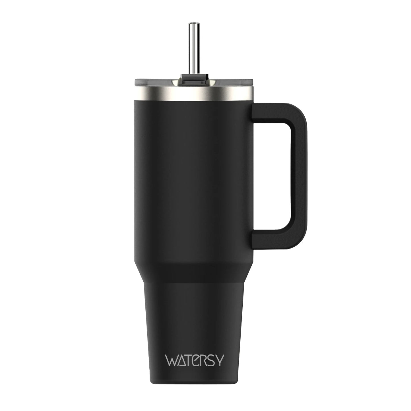 Tasse thermique avec poignée et paille