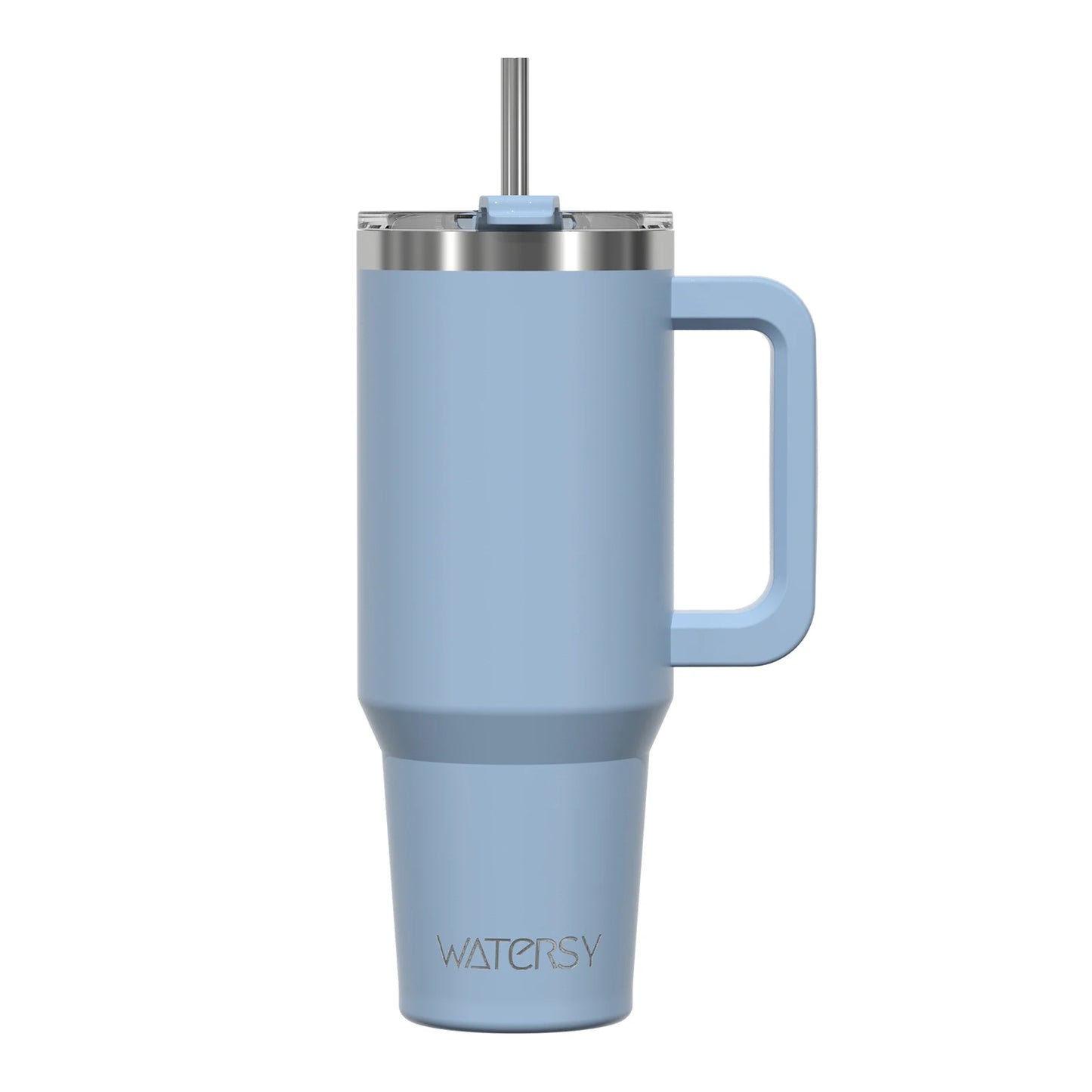 Tasse thermique avec poignée et paille